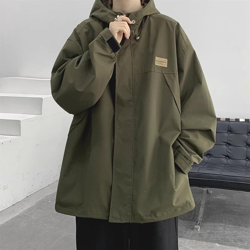 Add Weight and Add Weight To 400 Pounds of Men's Trendy Ins Jackets, Loose and Slim Jackets, Versatile Jackets for Fat Men