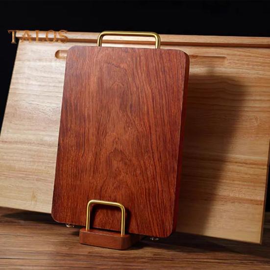 Kitchen Chopping Board Rack with Wood Base Multi Layer Design Stable Pot Lid Holder Baking Pan Storage Organizer