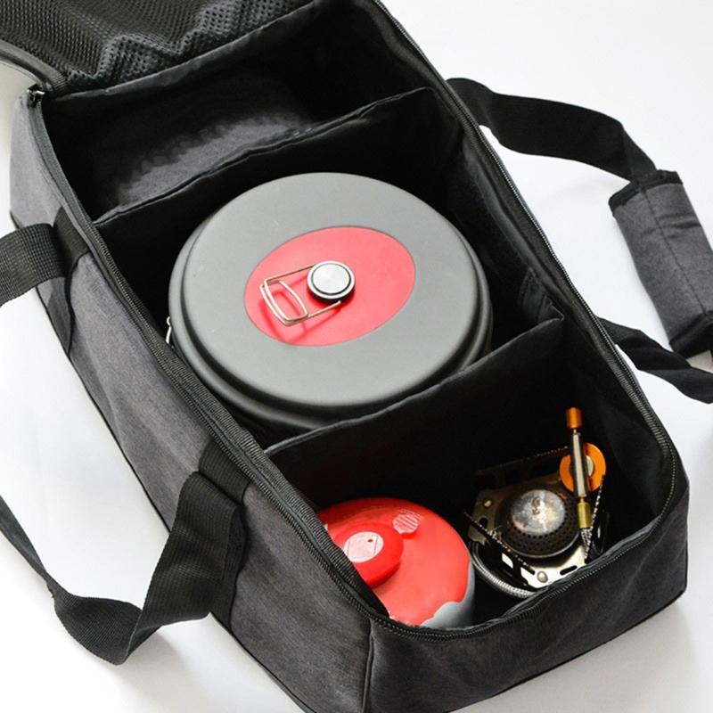 Waterproof Pot Stove Storage Gas for Tank Bag Picnic Basket Outdoor Camping Stove Gas Canister Pot Carry Bag Storage Sac