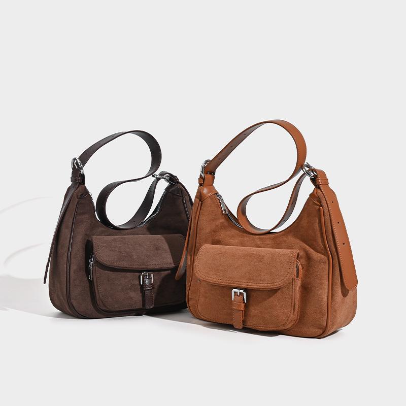 Frosted Underarm Bag Stylish Women's Bag Underarm Bag Trendy Shoulder Crossbody Bag Commuter Bag