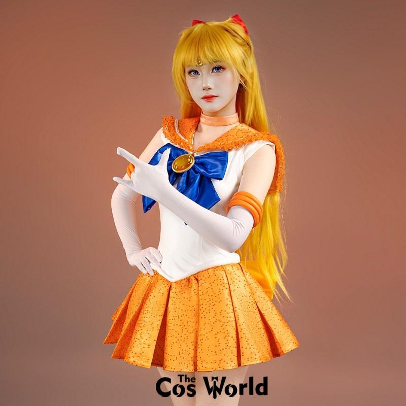 Usagi Tsukino Sailor Mercury Makoto Kino Rei Hino Minako Aino Outfits Anime Cosplay Costumes [THE COS WORLD]