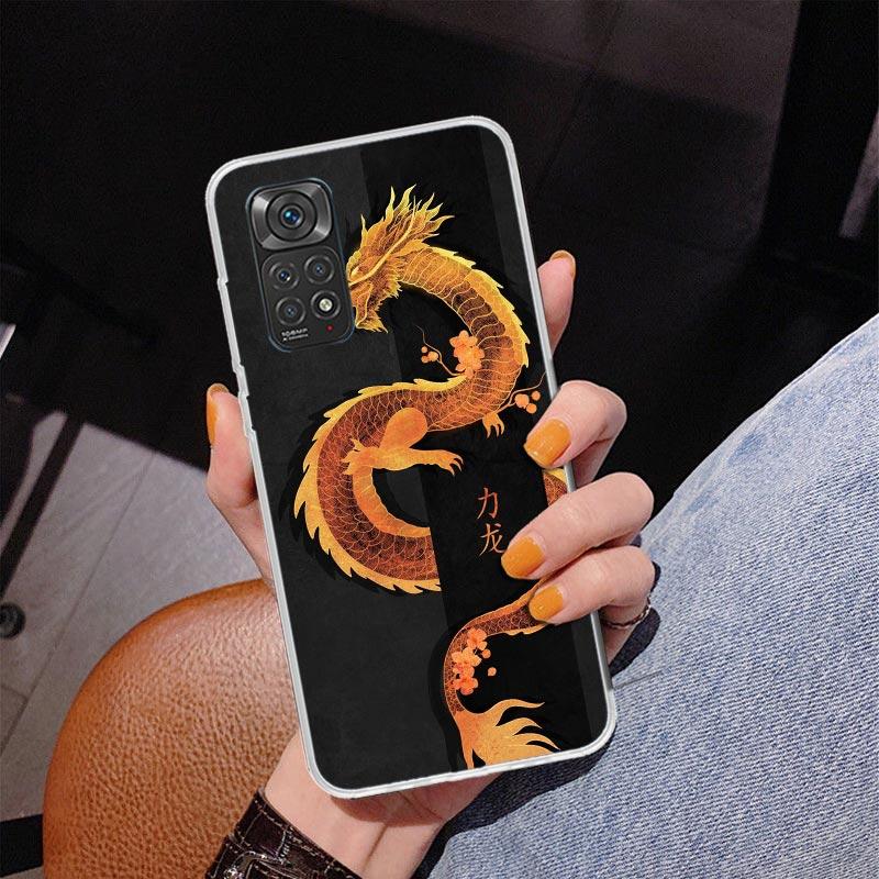 Asian Dragons Animal Tattoo Phnoe Case for Phnoe Case for Xiaomi Redmi Note 15 14 14S 13 Pro Plus 12 12S 11S 11E 10S 10 11T 5G U