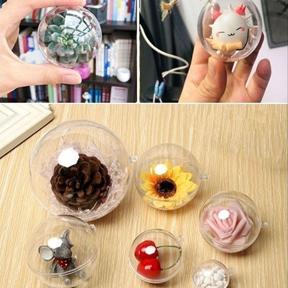 Hanging Christmas Tree Ball Fillable Christmas Tree Decoration Party Supplies Transparent Balls