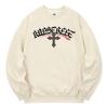 KAN6312 Kmc0162 Letterlink Cross God Fleece-Lined Sweatshirt Cream