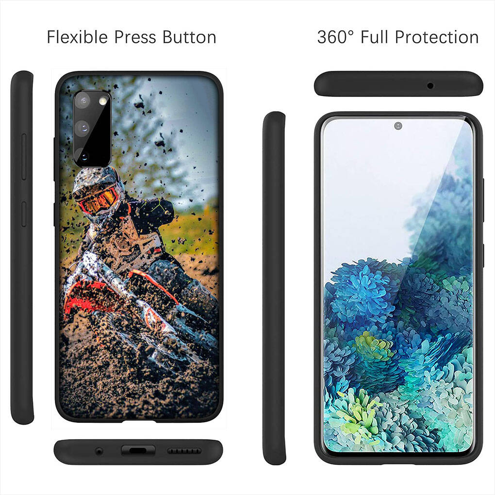For Samsung Galaxy S25 S24 iPhone 17 16 15 Xiaomi Redmi Note 14 13 12 11 Plus Pro Max XR A37 A57 Case Motorcycle Mobile Poster Moto Cross OPPO Huawei