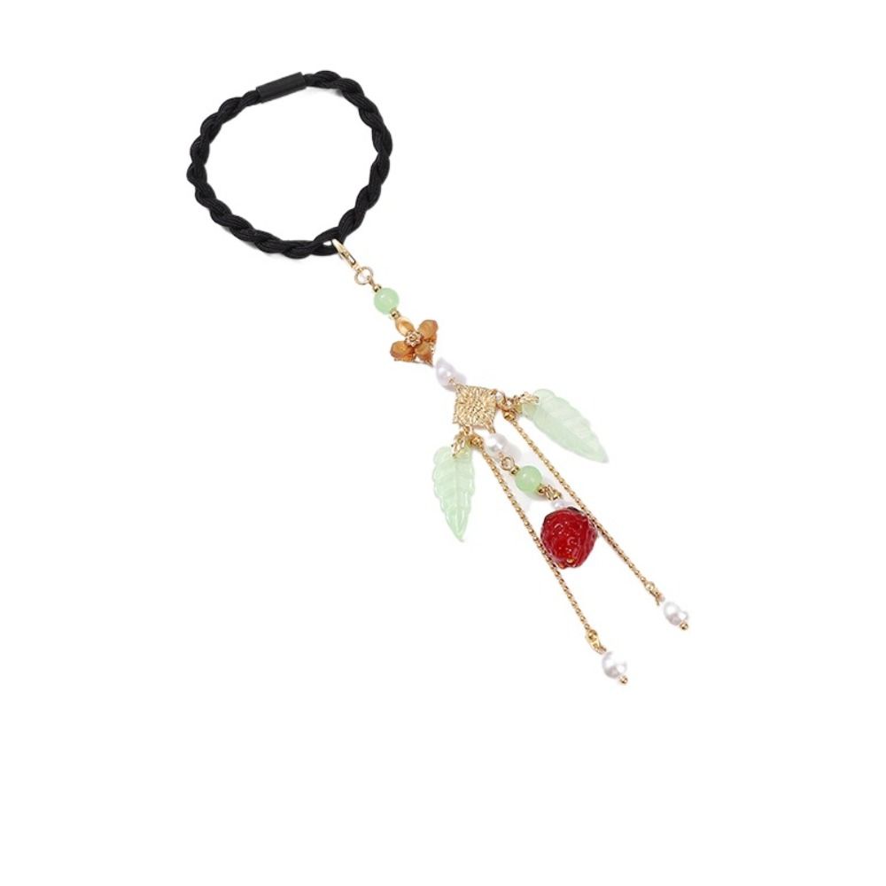 Tassel Hanfu Tassel Headwear Hair Band Weave Hair Rope Retro Chinese Style Rubber Band  Hair Band