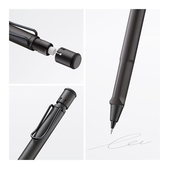 LAMY Mechanical Pencil Safari Steel Black L1E2 0.5mm Genuine Imported Product