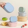 Food-Grade Silicone Microwaveable Bento Box - High-Temperature Resistant & Fresh-Keeping