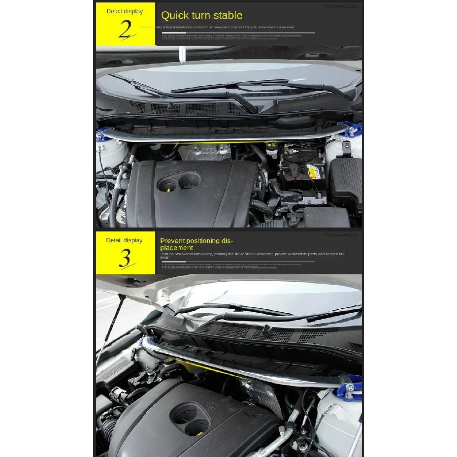 Front Stabilizer Strut Bar For Mazda3 BP 2019 2020 2021 2022 2023 2024 Upper Engine STB Strut Tower Brace Anti-Sway Suspension