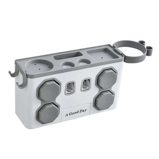 

1 комплект подставки для зубных щеток с круглым отверстием и пазом для ванной комнаты, экономия места, большая емкость, креативное хранение