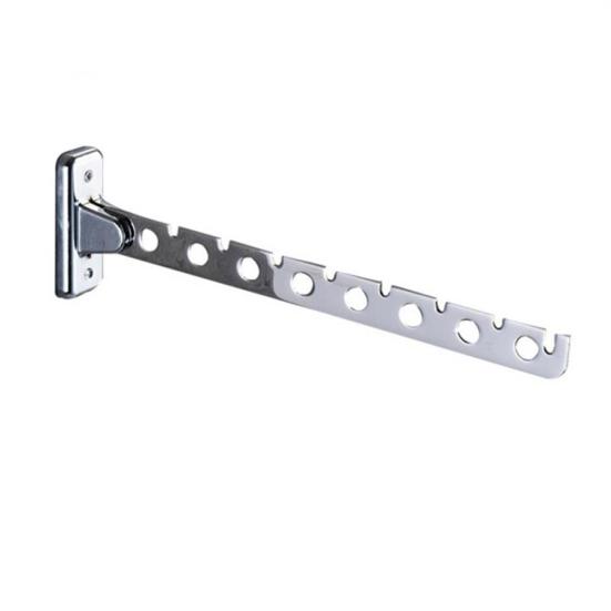 45451 Holes Foldable Steel Wall Mounted Stainless Hanger Clothes Hook Drying Rack