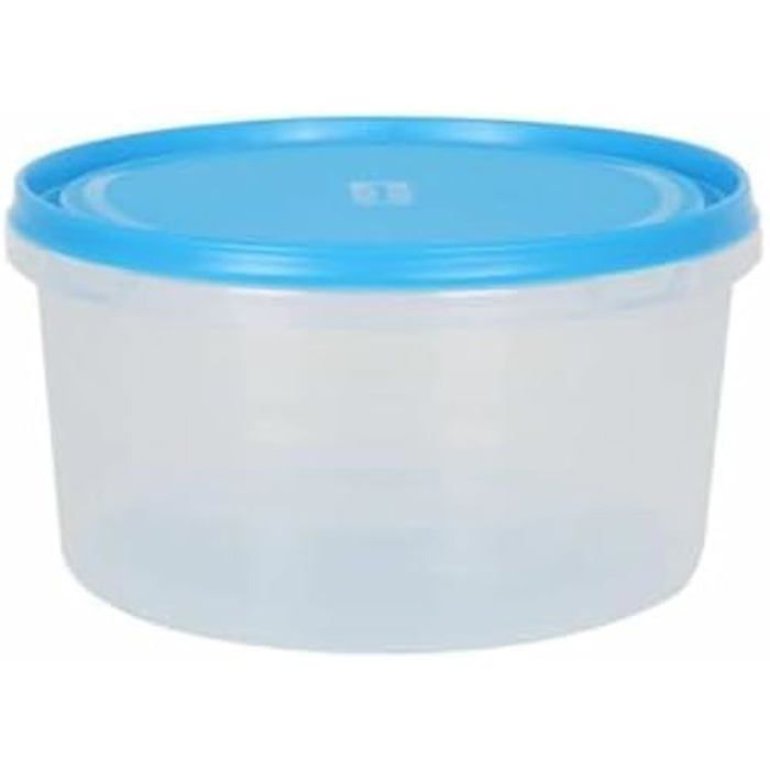 Boîte à lunch - BIGBUY COOKING - Ronde - 2 L - Multicolore - 18,5 x 18,5 x 10,5 cm