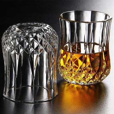 Tazza per acqua in vetro diamante semplice in vetro trasparente da whisky