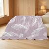 Printed Flannel Blanket: Soft Cozy with Simple Lines, Warm Home Throw, Versatile Decor for Halloween & Christmas