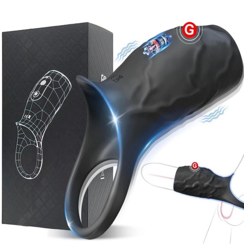 Vibrating Cock Ring with Couples Resonance - Erection Enhancer & Delay Ring for Men, Remote Control Couples Vibrator, Pleasure Ring for Him