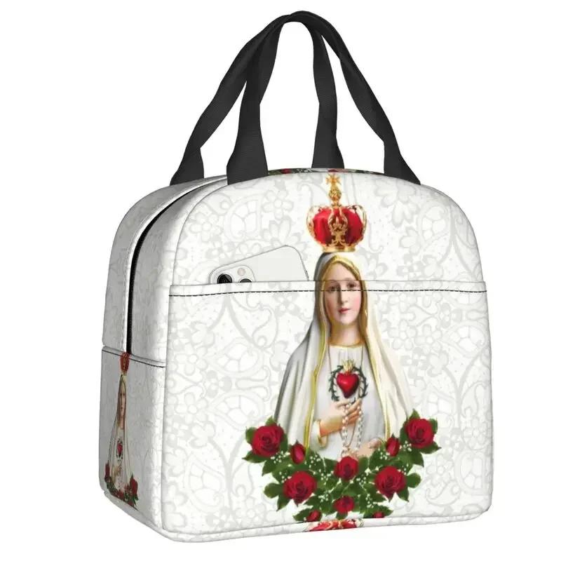 Virgin Mary Insulated Lunch Box for Women Warm Cooler Thermal Bag Work School Food Picnic Container Tote