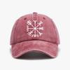 Vegvisir Vikingų spaudinio beisbolo kepuraitė Skalauta minkštas viršus Nusidėvėjusios džinsinės kepurės Reguliuojama laisvalaikio Tėčio kepurė Unisex moterims apsaugos nuo saulės kepurės