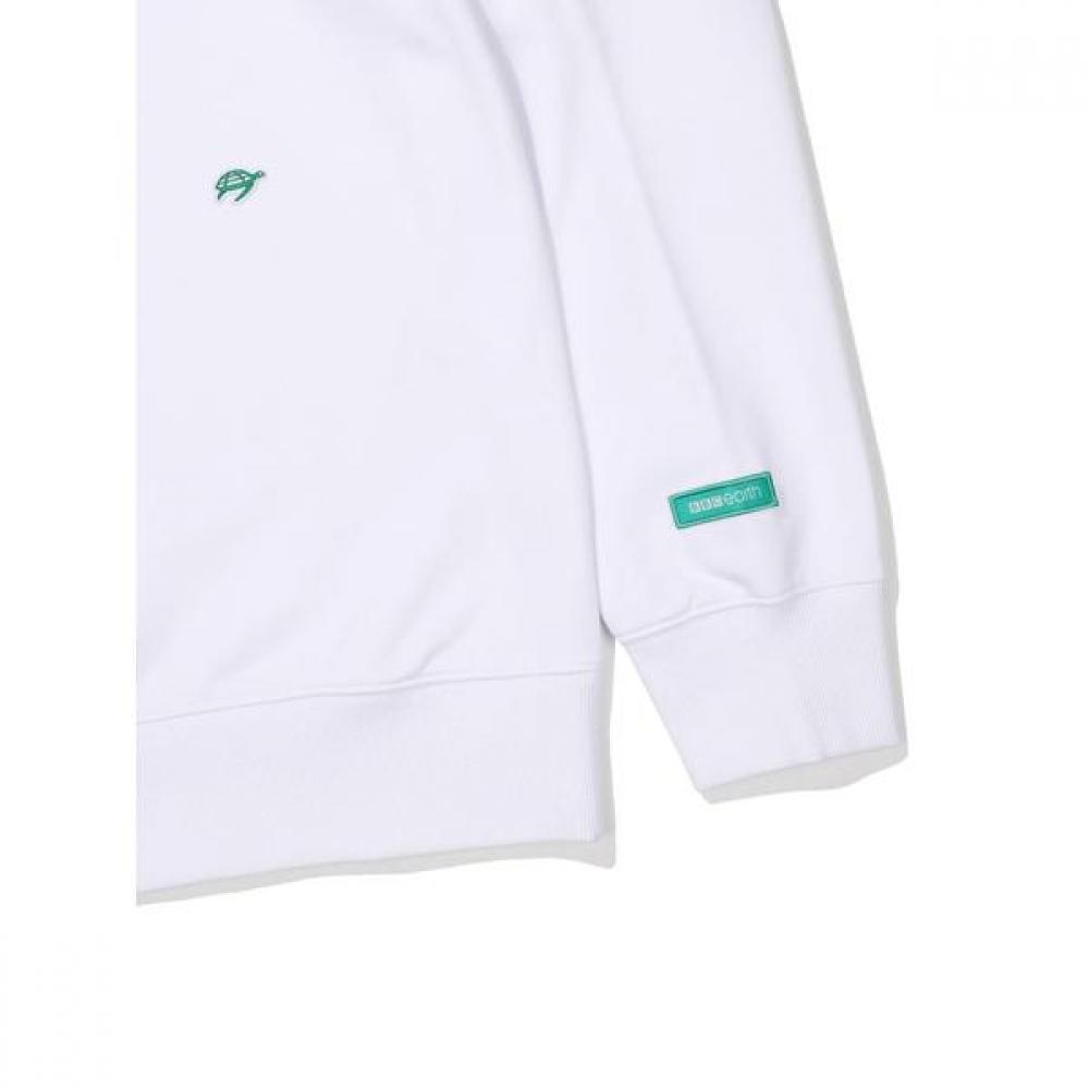 Animal Embroidery Wappen Sweatshirt  White 