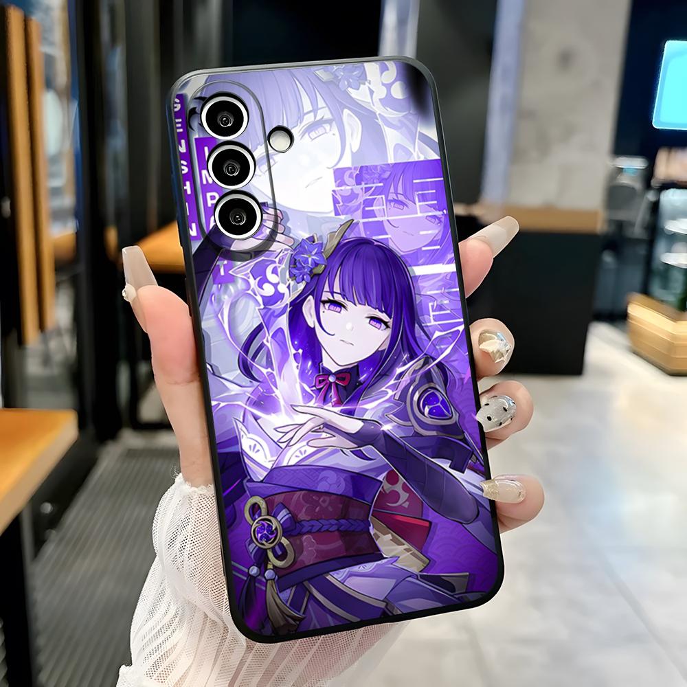 R-Raiden Shogun Phone Case For Samsung A25 A13 A33 5G A54 A36 A35 A56 A52 A14 Shockproof Soft Cover