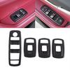 Car Door Window Glass Lift Button Panel Trim Cover Compatible with Maserati Levante 2016-2021 Ghibli 2014-2021 Front and Rear Doors Armrest Window