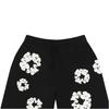 Denim Tears Pantaloncini felpa con corona di cotone Nero Uomo Pantaloni SS25BRS2952054