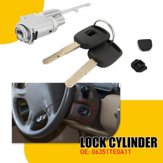 Ignition Switch Cylinder Lock for Honda Accord Fit CRV Civic 2003~2011 w/ 2 Keys