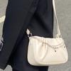 Sommar ny nischdesignväska dam veckad moln fyrkantig handväska axelväska mångsidig underarmsväska dam