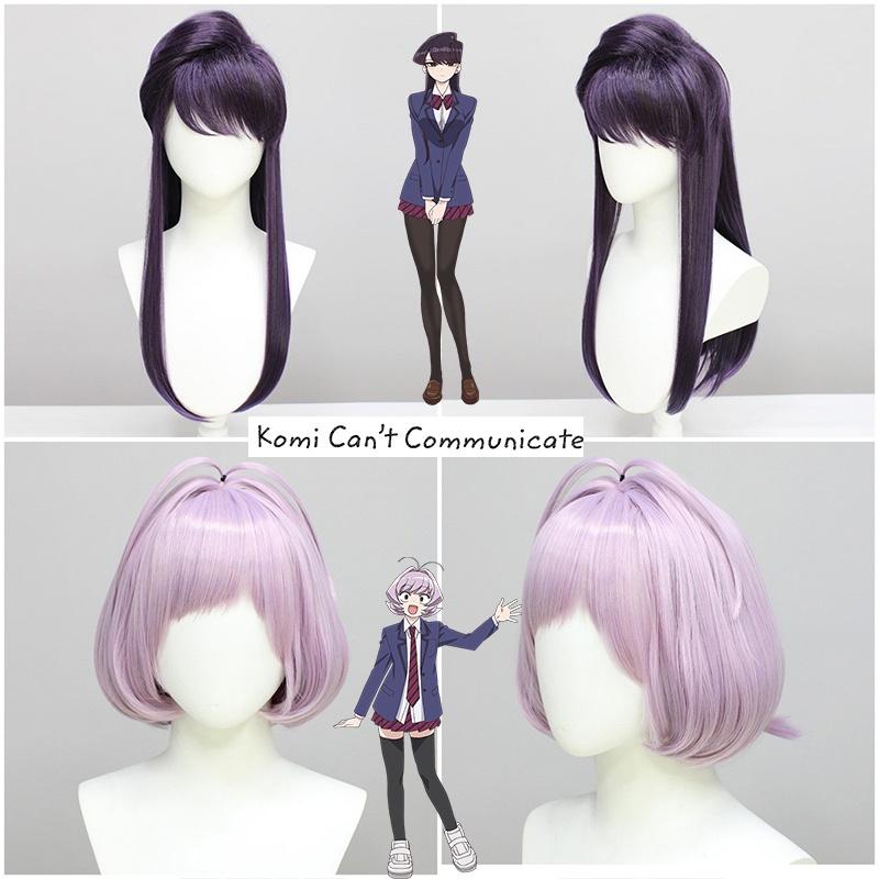 Komi Can't Communicate Komi Shōko Osana Najimi Parrucca Cosplay Fibra ad Alta Temperatura