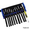 Stainless Steel 10-Piece/11-Piece Tweezer Set with Pointed and Bent Tips, Canvas Bag Included