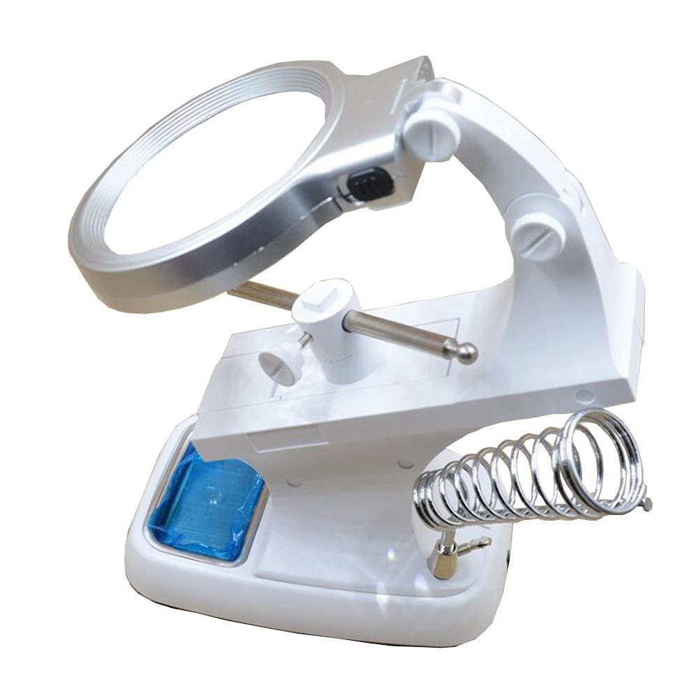 

Многофункциональная сварочная настольная лупа, светодиодная лампа, линза, вспомогательный зажим, подержанный сварочный инструмент для ремонта чёрный