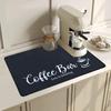 Coffee Cup Drying Mat Non-slip Absorbent Diatoms Tableware Kitchen Counter Drain Coffee Bar Drain Mats Desktop Home Decoration