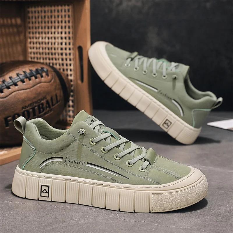 Plateau Vulkanisierte Schuhe Herren Tennisschuhe Mode Freizeitschuhe für Herren Outdoor Atmungsaktive Herren Sneaker Schnürschuhe Wanderschuhe