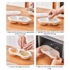 Microwave Eggs Poacher,Double-Cup Egg Boiler,Kitchen Gadget,  Spring Egg Mold,Cooking Tools,Clear Water Lotus Egg Maker