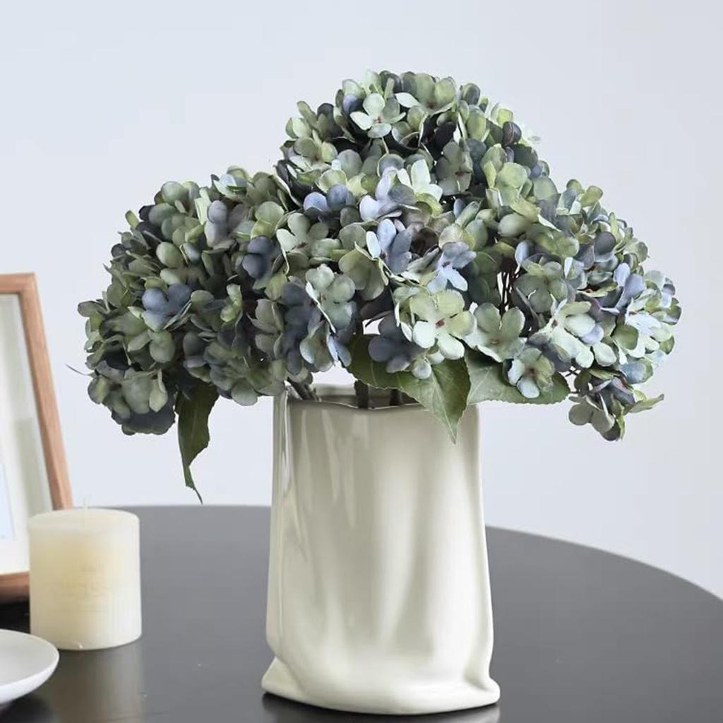 Artificial Flowers Hydrangea Silk Home Room Vase Table Accessories Festival Wedding Wreath Diy Gifts Bridal Bouquet Prop Decora