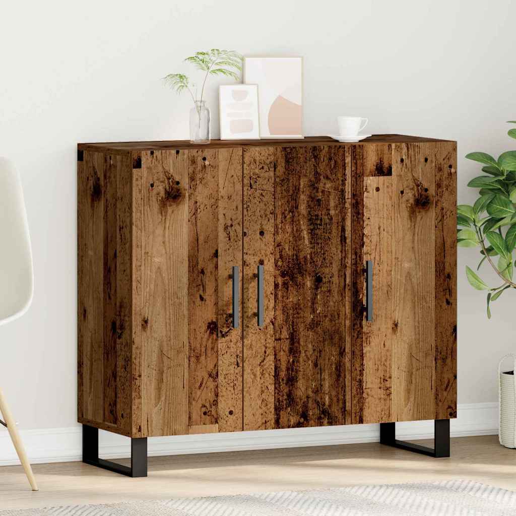 Reclaimed Wood Sideboard 90 x 34 x 80 cm Engineered Wood