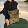 Leopard Print Large Capacity Tote Bag Women's Shoulder Bag Student Class Canvas Bag