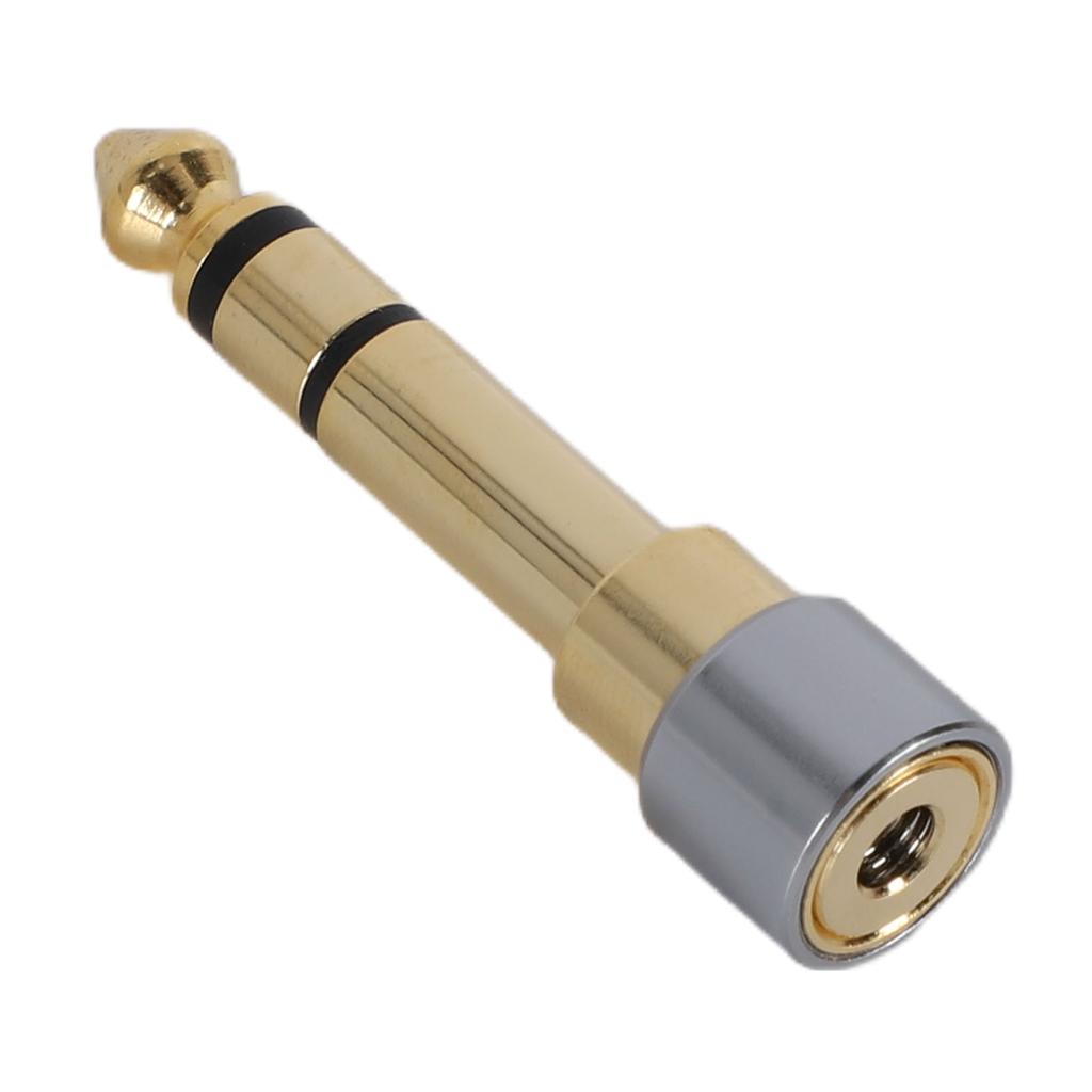 Headphone Jack Adapter 6.35mm To 3.5mm Stereo Headphone Jack Converter Gold Plated for Guitar Amplifier HiFi Equipment