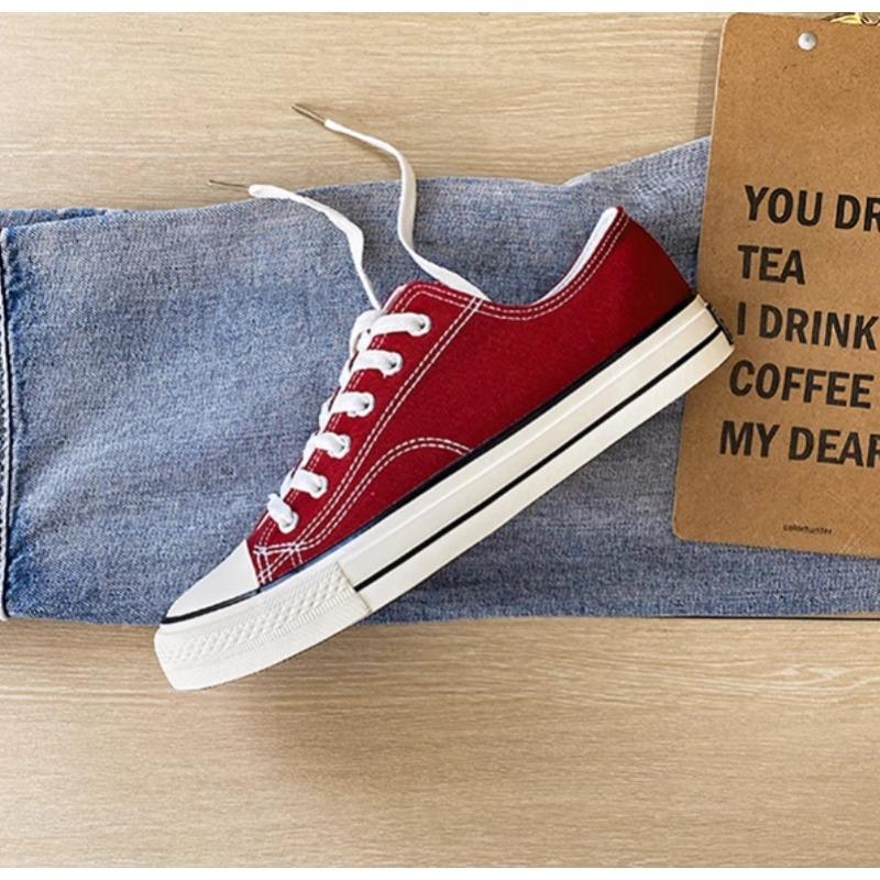 

Повседневные универсальные новые маленькие белые парусиновые туфли женские весенне-летние студенческие ulzzang кеды Ryan 40 бордовый