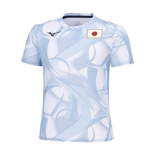 MUGEN GRAPHIC 32MABPC1 Unisex Light Blue Cheering T-Shirt with JAPAN Logo and Player Logo, Kids' Sizes Available