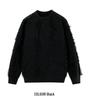 Unisex Fringe Textured Sweater, Loose Round Neck Knitwear - Japanese Lazy Style, Perfect for Autumn/Winter