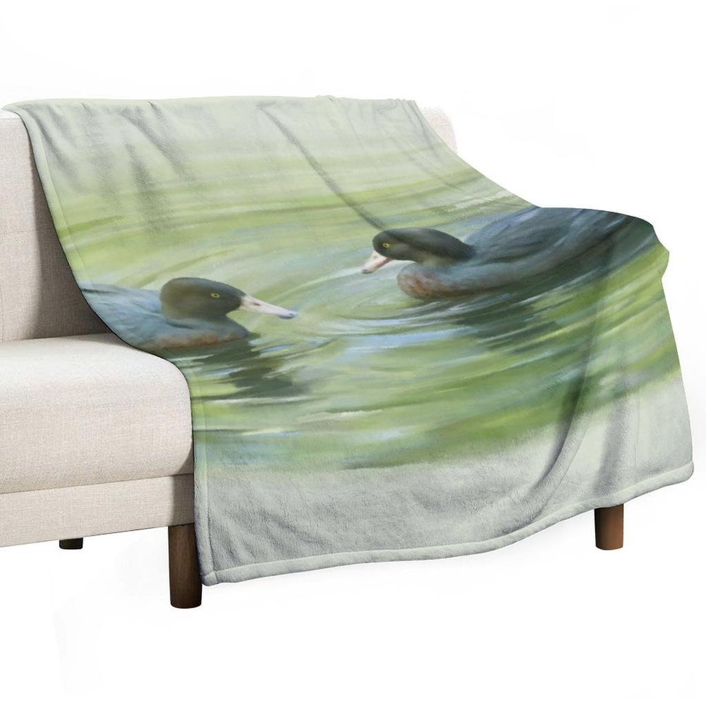 Blue Ducks Throw Blanket Shaggy Extra Large Throw Soft Kid'S Blankets