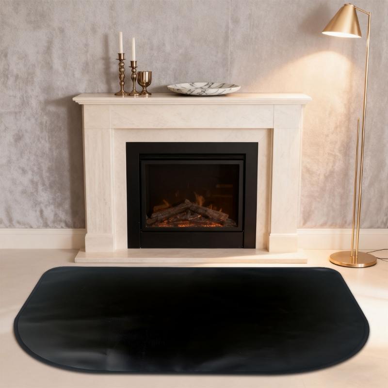 Indoor Fireplaces Mat Outdoor Flame Resistant Pad Nonslip Fiberglass Floor Protections Rug Mat Wood Stove Pad Easy to Use