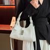 Neue Mode Retro-Stil PRA Schloss Achseltasche tragbare Schulter Umhängetasche Damen
