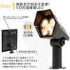 Solaris Solar Spotlight, Outdoor Waterproof IP65, Bright Warm White LED 300lm, 3-Level Dimming, 30-Hour Lighting, Wall Mount/Recessed, with Pile (1 pi