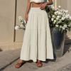 TIFICY Women's Solid Color Print Casual Summer Spring Skirts