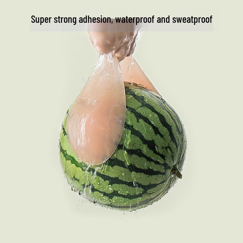 Seamless Silicone Nipple Covers: Thickened Push-Up & Anti-Sagging for Wedding/Bikini Use