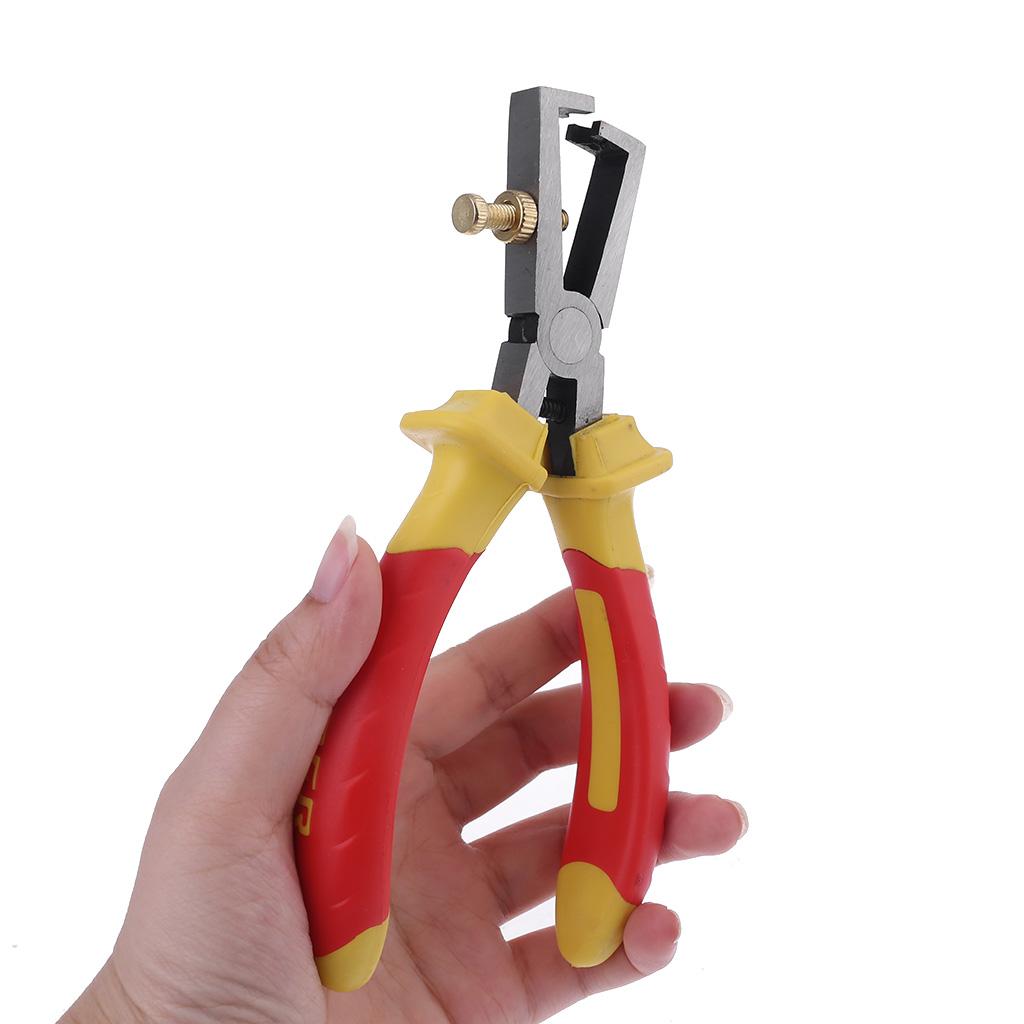 Cable Cutter Wire Stripper Heavy Duty for Aluminum Copper Communication Cables Cutterr Pliers Tool with Insulated Handle