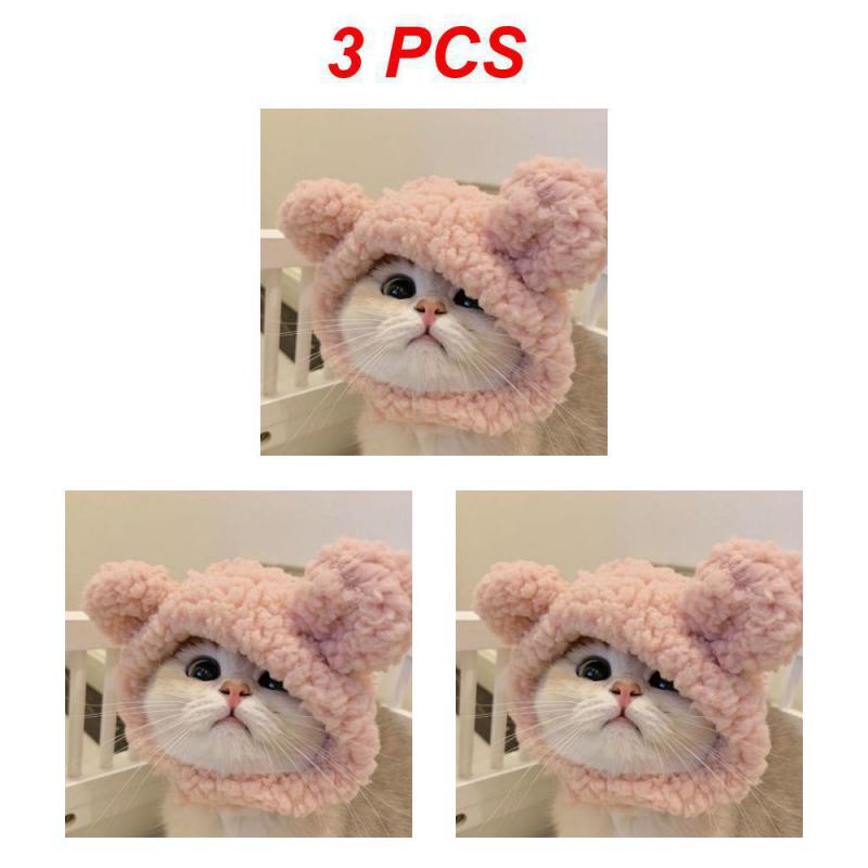 1/2/3PCS Funny Panda Hat For Pet, Warm , New Year Party, Christmas Cosplay Accessories, Photo Props, Headwear For Dog And Cat
