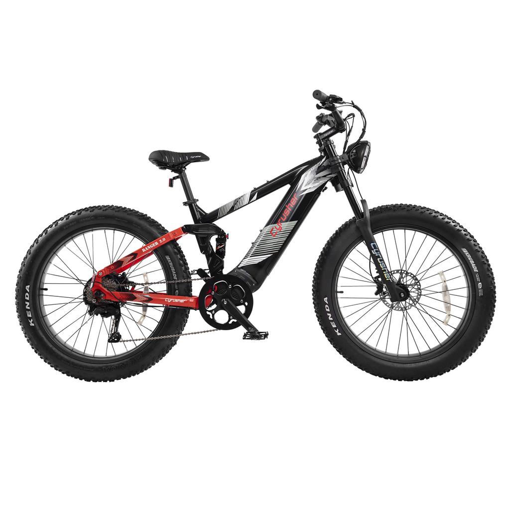 Cyrusher Ranger 2.0 City Elektrické kolo pro dospělé 1500W Motor Pánské E-Horské elektrokolo 52V20AH Baterie 26 Palcové Tlusté Pneumatiky dámské Elektrické Kolo
