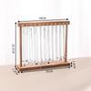 Solid Wood Retro Walnut Necklace Display Stand - Luxury Jewelry Storage for Live Room & Window Display